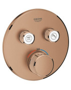 Dekoratyvinė dalis potinkiniam termostatiniam dušo maišytuvui Grohe Grohtherm SmartControl, 2 funkcijos, brushed warm sunset