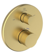 Dekoratyvinė dalis potinkiniam termostatiniam vonios / dušo maišytuvui Ideal Standard Ceratherm T100, brushed gold
