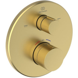 Dekoratyvinė dalis potinkiniam termostatiniam vonios / dušo maišytuvui Ideal Standard Ceratherm T100, brushed gold