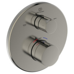 Dekoratyvinė dalis potinkiniam termostatiniam vonios / dušo maišytuvui Ideal Standard Ceratherm T100, silver storm