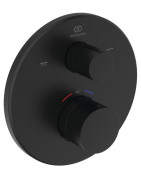 Dekoratyvinė dalis potinkiniam termostatiniam vonios / dušo maišytuvui Ideal Standard Ceratherm T100, juoda matinė