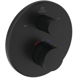 Dekoratyvinė dalis potinkiniam termostatiniam vonios / dušo maišytuvui Ideal Standard Ceratherm T100, juoda matinė