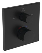 Dekoratyvinė dalis potinkiniam termostatiniam vonios / dušo maišytuvui Ideal Standard Ceratherm C100, juoda matinė