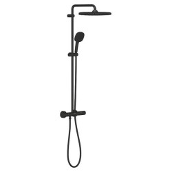 Termostatinė dušo sistema Grohe Tempesta System 250 Cube, juoda matinė
