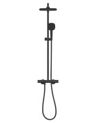 Termostatinė dušo sistema Grohe Tempesta System 250 Cube, juoda matinė