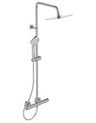 Termostatinė dušo sistema Ideal Standard Ceratherm T100, 200 x 200 mm metalinė dušo galva, chromas