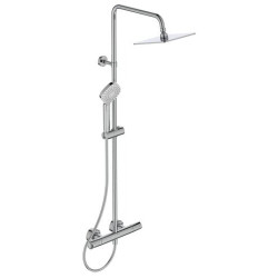Termostatinė dušo sistema Ideal Standard Ceratherm T100, 200 x 200 mm metalinė dušo galva, chromas