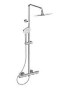 Termostatinė dušo sistema Ideal Standard Ceratherm T50, Ø 250 mm metalinė dušo galva, chromas
