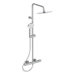 Termostatinė dušo sistema Ideal Standard Ceratherm T50, Ø 250 mm metalinė dušo galva, chromas