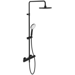 Termostatinė dušo sistema Villeroy&Boch Universal, 230 mm dušo galva, juoda matinė