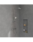 Termostatinė dušo sistema Villeroy&Boch Universal, 230 mm dušo galva, chromas