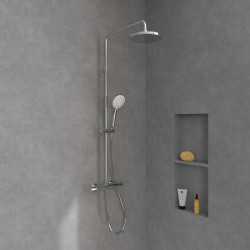 Termostatinė dušo sistema Villeroy&Boch Universal, 230 mm dušo galva, chromas
