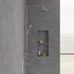 Termostatinė dušo sistema Villeroy&Boch Universal, 230 mm dušo galva, chromas