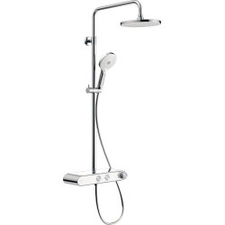 Termostatinė dušo sistema Duravit Shelf 1050 su lentyna, balta / chromas