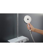 Termostatinė dušo sistema Duravit Shelf 1050 su lentyna, balta / chromas