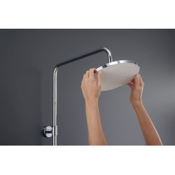 Termostatinė dušo sistema Duravit Shelf 1050 su lentyna, balta / chromas