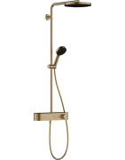 Termostatinė dušo sistema Hansgrohe Pulsify S 260, 1 srovės galva, šlifuotos bronzos spalvos (Brushed Bronze)