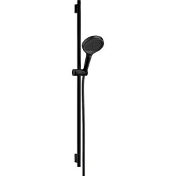 Dušo komplektas Hansgrohe Rainfinity S 130 3jet su S Puro stovu 90 cm, juoda matinė