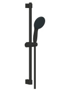 Dušo komplektas Grohe Tempesta 110, 2 srovės, 60 cm stovas, juoda matinė