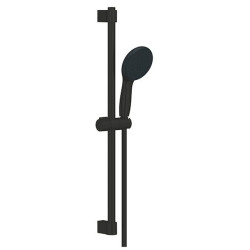 Dušo komplektas Grohe Tempesta 110, 2 srovės, 60 cm stovas, juoda matinė