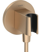 Dušo laikiklis su žarnos jungtimi Hansgrohe Porter S, šlifuotos bronzos spalvos (Brushed Bronze)