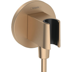Dušo laikiklis su žarnos jungtimi Hansgrohe Porter S, šlifuotos bronzos spalvos (Brushed Bronze)