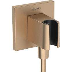 Dušo laikiklis su žarnos jungtimi Hansgrohe Fixfit, šlifuotos bronzos spalvos (Brushed Bronze)