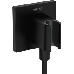 Dušo laikiklis su žarnos jungtimi Hansgrohe Square, juoda matinė