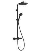 Termostatinė dušo sistema Hansgrohe Activera S 240 EcoSmart, juoda matinė