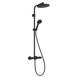 Termostatinė dušo sistema Hansgrohe Activera S 240 EcoSmart, juoda matinė