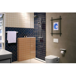 Termostatinė dušo sistema Hansgrohe Activera S 240 EcoSmart, juoda matinė