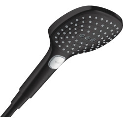 Rankinis dušelis Hansgrohe Raindance Select E 120, 3 srovių, juodas matinis