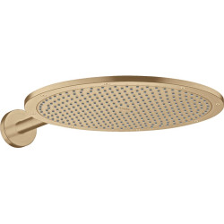 Dušo galva iš sienos AXOR ShowerSolutions 350, 1 srovės, su 390 mm alkūne, šlifuotos bronzos spalvos (Brushed Bronze)