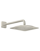 Dušo galva iš sienos AXOR Citterio C 270/270, 1 srovės, su 390 mm alkūne, nerūdijančio plieno spalvos (Stainless Steel Optic)