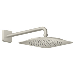 Dušo galva iš sienos AXOR Citterio C 270/270, 1 srovės, su 390 mm alkūne, nerūdijančio plieno spalvos (Stainless Steel Optic)