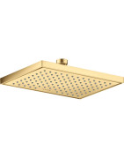 Dušo galva AXOR ShowerSolutions 245/185, 1 srovės, EcoSmart, šlifuoto aukso spalvos (Brushed Gold Optic)