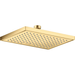 Dušo galva AXOR ShowerSolutions 245/185, 1 srovės, EcoSmart, šlifuoto aukso spalvos (Brushed Gold Optic)