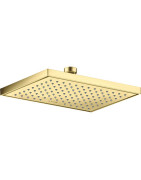 Dušo galva AXOR ShowerSolutions 245/185, 1 srovės, EcoSmart, šlifuoto žalvario spalvos (Brushed Brass)