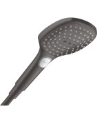 Rankinis dušelis Hansgrohe Raindance Select E 120, 3 srovių, šlifuoto juodo chromo spalvos (Brushed Black Chrome)