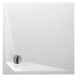 Dušo padėklas Roth Marmo Neo Square 90x90, lietas marmuras, su kojelėmis