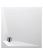 Dušo padėklas Roth Marmo Neo Square 80x80, lietas marmuras, su kojelėmis