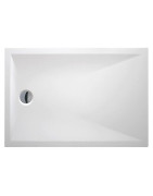 Dušo padėklas Roth Marmo Neo Square 80x90, lietas marmuras, su kojelėmis