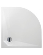 Dušo padėklas Roth Marmo Neo Round 90x90 (radius 550), lietas marmuras, su kojelėmis
