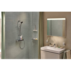 Termostatinis dušo maišytuvas Hansgrohe ShowerTablet Select 360, su stikline lentynėle, chromas