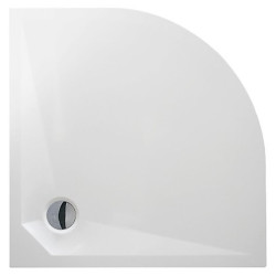 Dušo padėklas Roth Marmo Neo Round 80x80 (radius 550), lietas marmuras, su kojelėmis