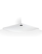 Dušo padėklas Roth Marmo Neo Round 80x80 (radius 550), lietas marmuras, su kojelėmis