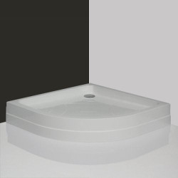 Dušo padėklas Roth Hawaii-P 80x80 (radius 550), iš supresuotų sluoksnių su PU laikikliu