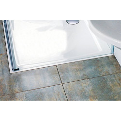 Dušo padėklas Ravak Galaxy Perseus Pro Chrome 80x80, lietas marmuras, baltas