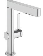 Praustuvo maišytuvas Hansgrohe Finoris 230, su ištraukiamu dušeliu, su push-open dugno vožtuvu, chromas