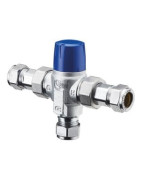 Termostatinis maišymo vožtuvas Ideal Standard Underbasin, po praustuvu, 15 mm, iki 7 čiaupų